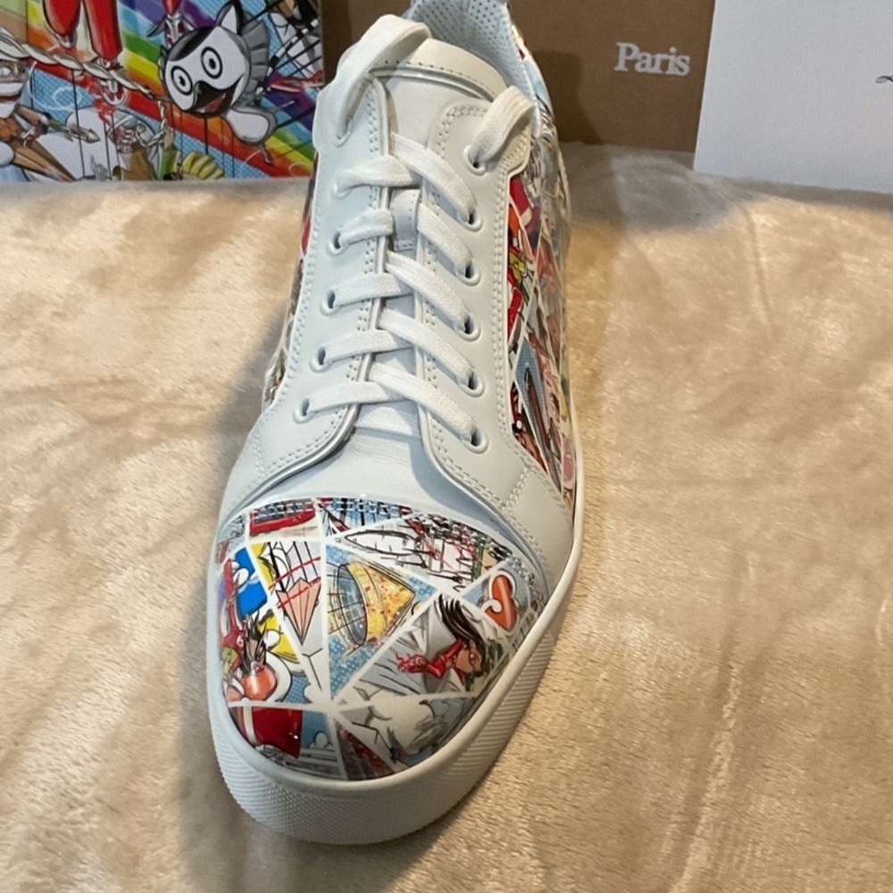 Christian Louboutin Multicolor Graphic Sneakers - Picture 9 of 15